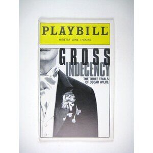 Gross Indecency Three Trials Of Wilde Playbill Minetta Lane 1997 Edward Hibbert